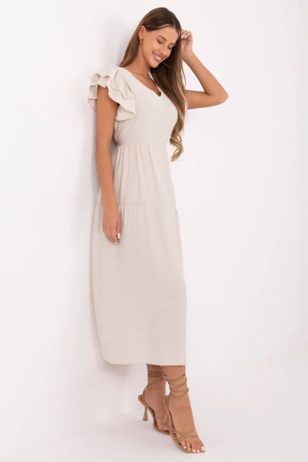 beige Daydress model 213812 Italy Moda
