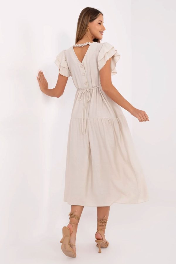 beige Daydress model 213812 Italy Moda