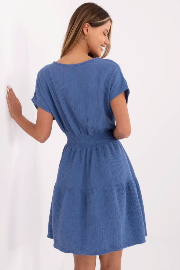 Blue Daydress in Day Dresses with Cotton
