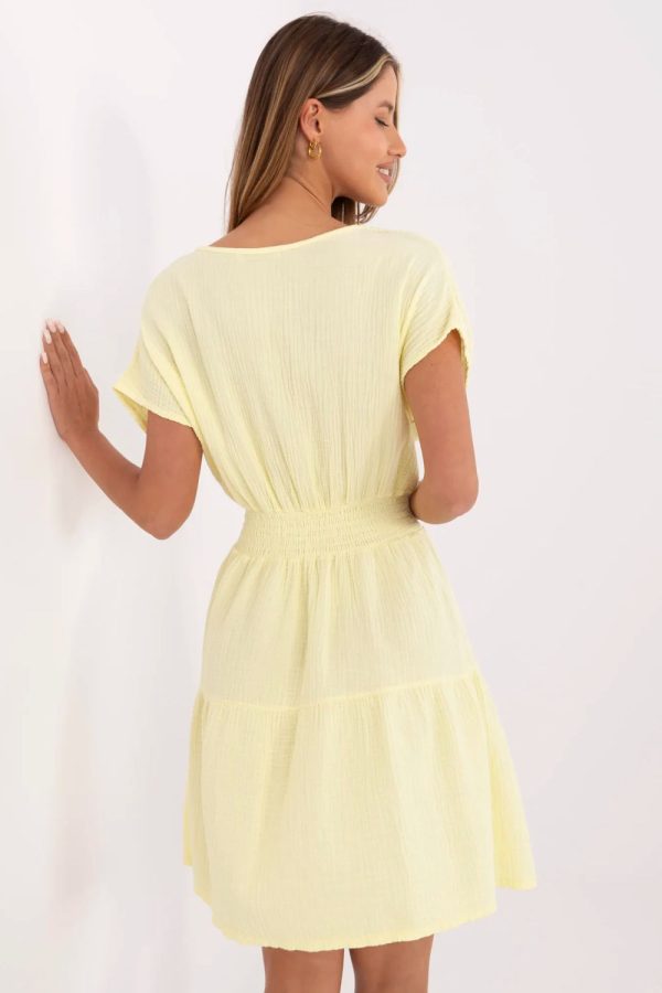 Yellow Daydress in Day Dresses with Cotton