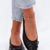 Black Ballet Flats in Ballet Flats, Ballet Pumps For Women with Fabric, Footbed, Upper Height and Heel Height
