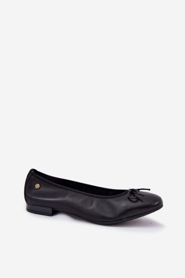Black Ballet Flats in Ballet Flats, Ballet Pumps For Women with Fabric, Footbed, Upper Height and Heel Height