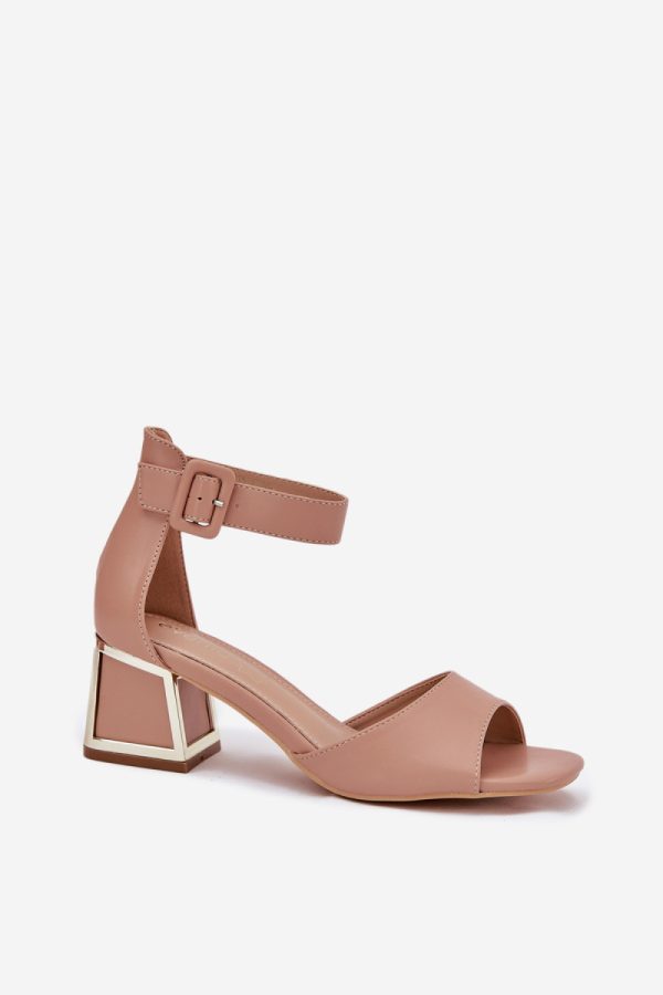 beige Heel sandals model 213929 Step in style