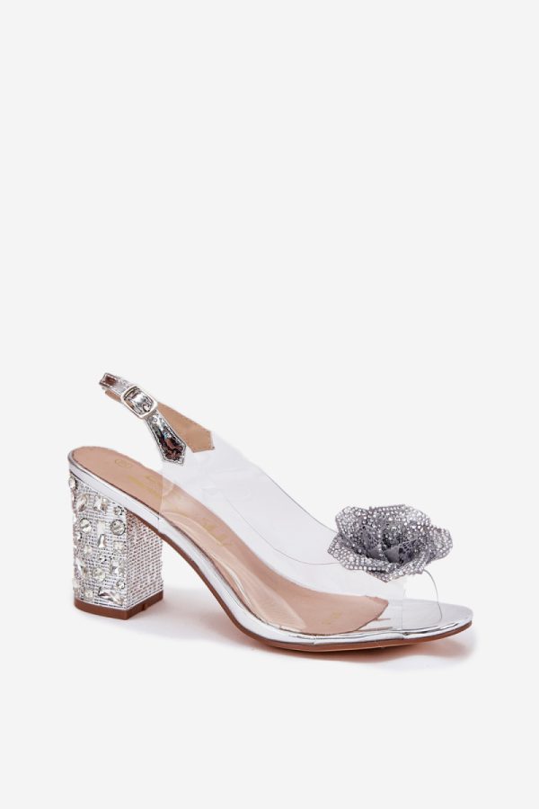 grey Heel sandals model 213933 Step in style