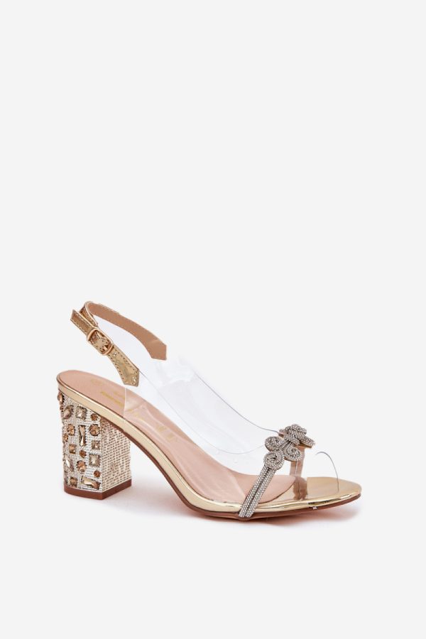 yellow Heel sandals model 213936 Step in style
