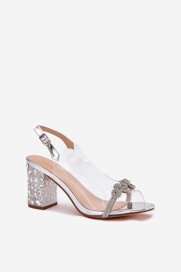grey Heel sandals model 213937 Step in style