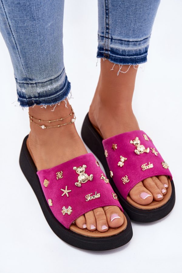 pink Platform sandals model 213954 Step in style