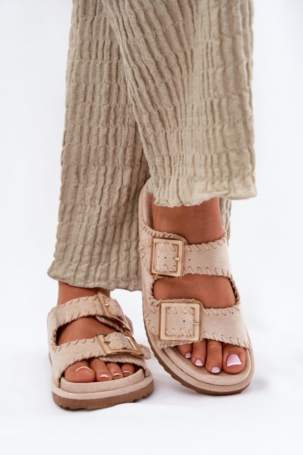 beige Flip-flops model 213956 Step in style