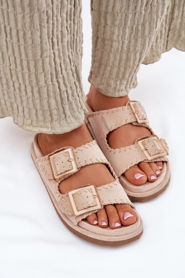 beige Flip-flops model 213956 Step in style