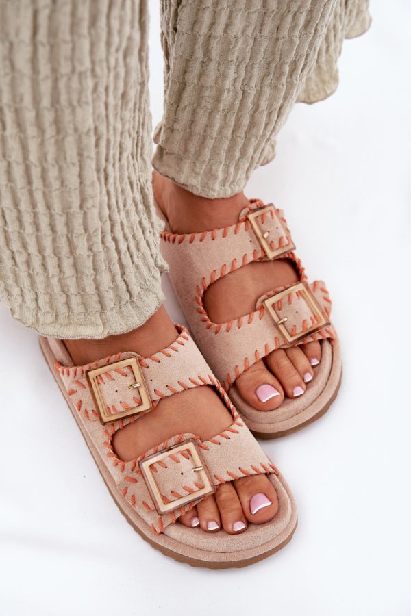 beige Flip-flops model 213960 Step in style
