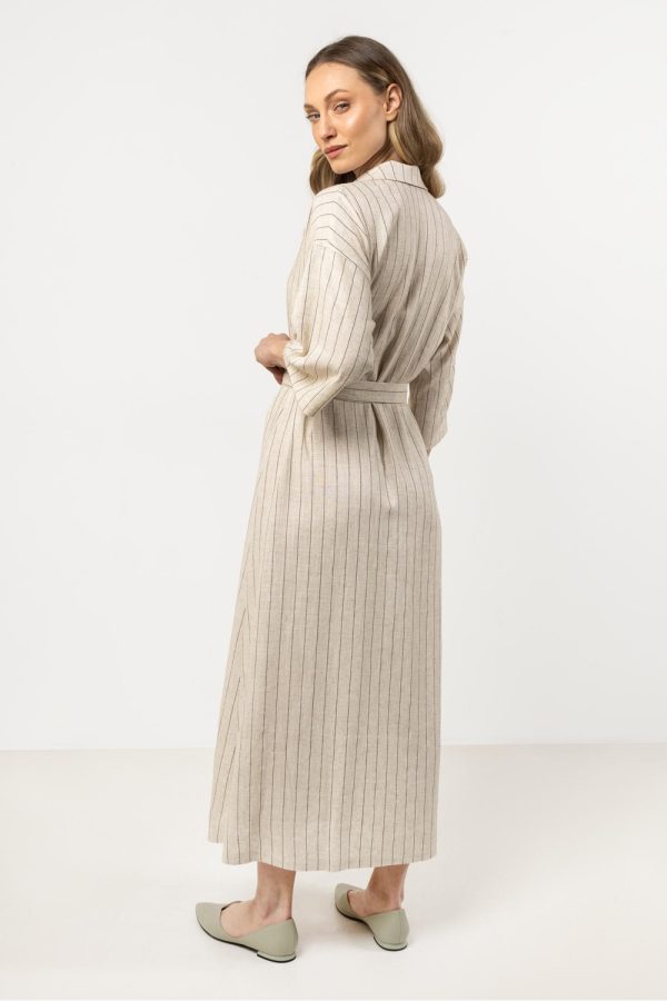 Brown Daydress in Day Dresses with Len and Viscose