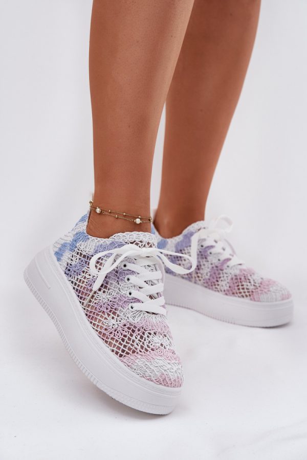 multicolor Platform sneakers model 214079 Step in style