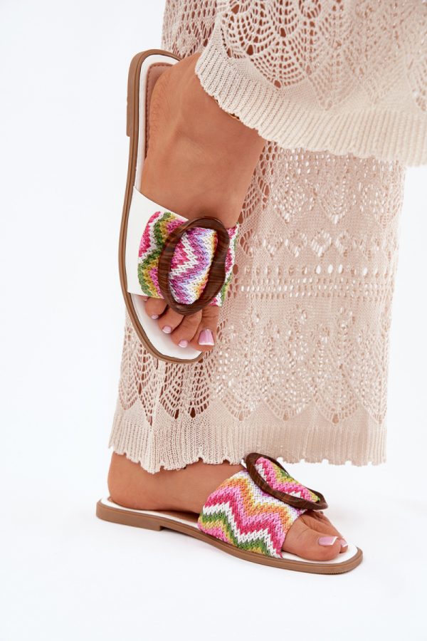 White Flip-flops in Sandals & Flip-Flops For Women with Fabric, Footbed and Heel Height