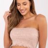 Pink Top in Undershirts / Tops with Spandex and Polyamide
