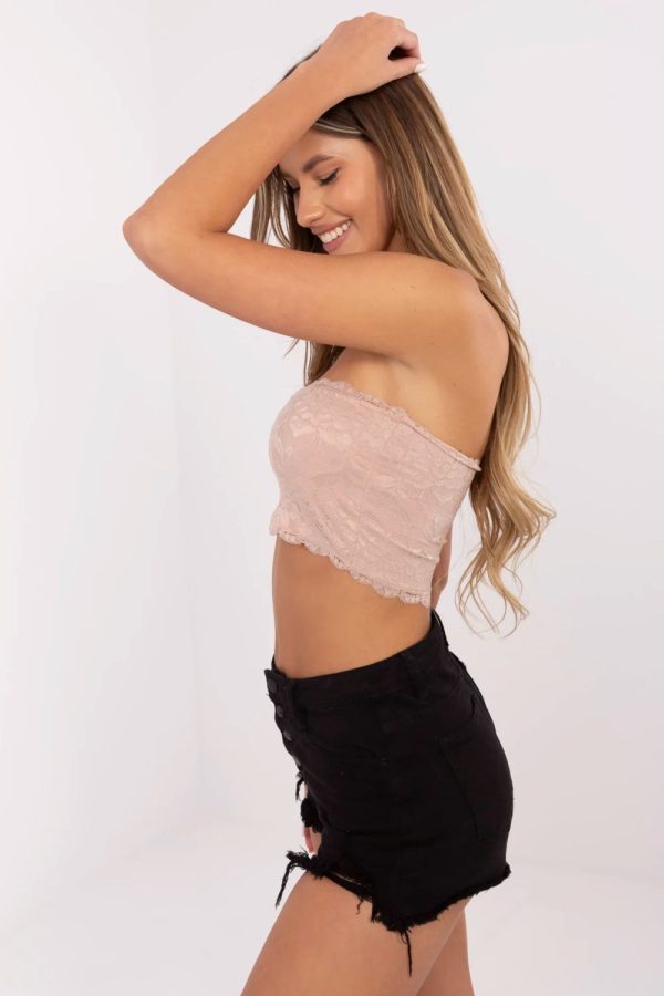 Pink Top in Undershirts / Tops with Spandex and Polyamide