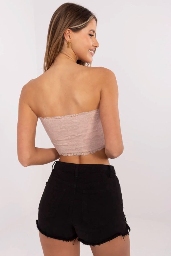 Pink Top in Undershirts / Tops with Spandex and Polyamide