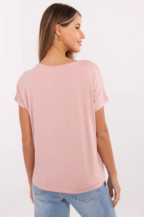 Pink T-shirt in Women`s Tops, T-shirts, Singlets with Spandex and Viscose