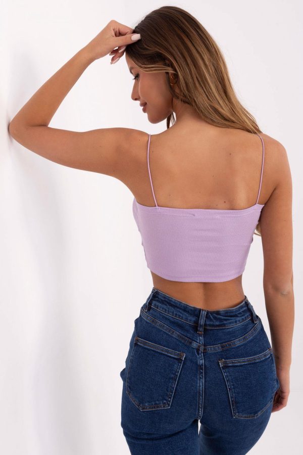 Violet Top in Undershirts / Tops with Cotton and Spandex