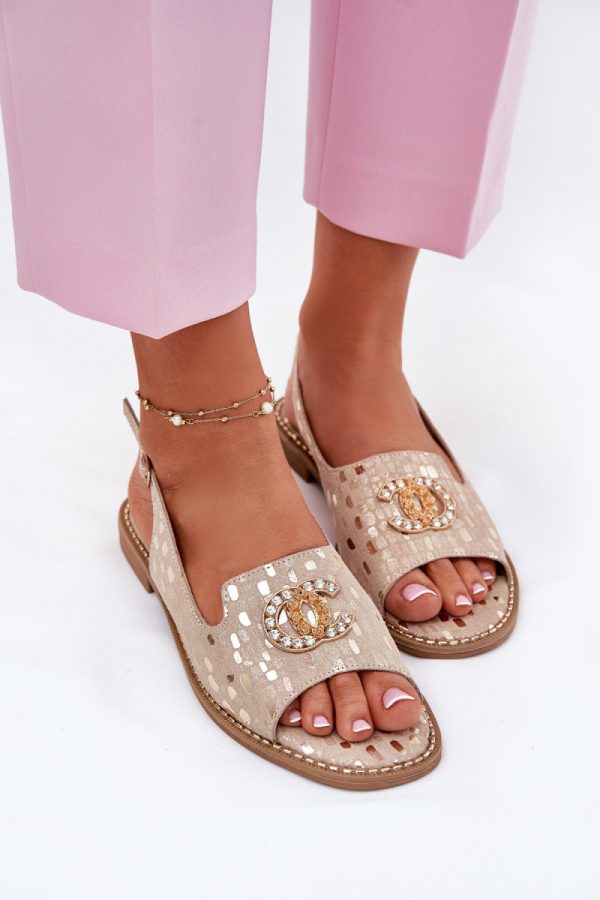yellow Sandals model 214332 Step in style