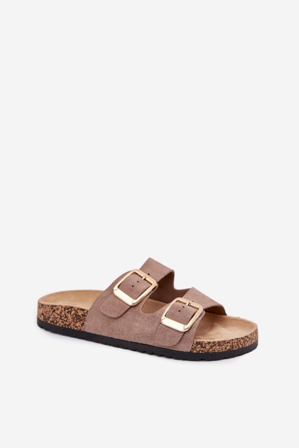 Beige Flip-flops...Fabric, Footbed and Sole Height