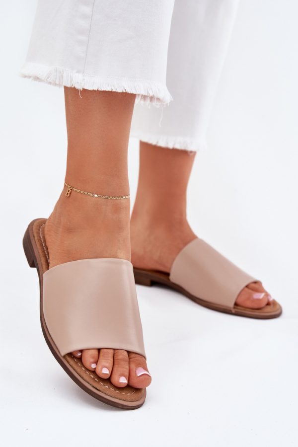 beige Flip-flops model 214374 Step in style