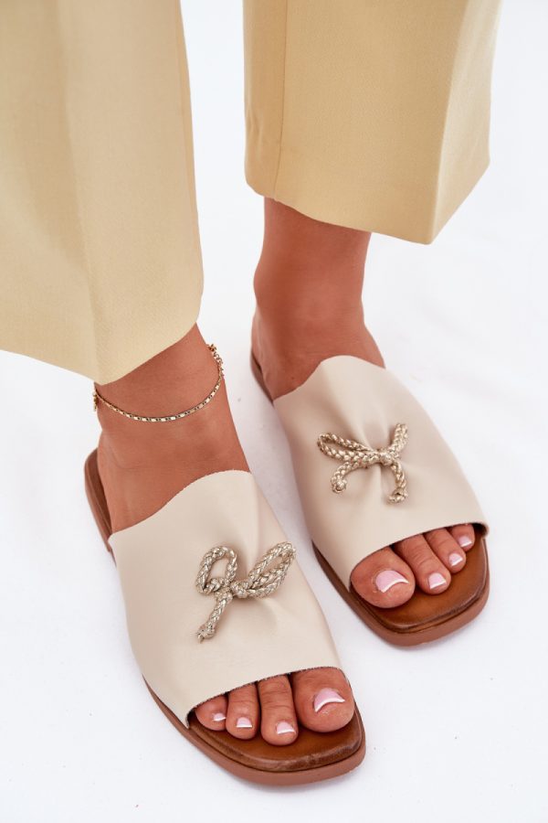 beige Flip-flops model 214377 Step in style