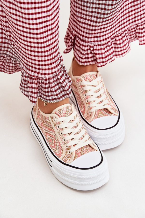 pink Sneakers model 214395 Step in style