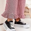 Black Sneakers in Women`s Athletic Shoes, Trainers, Sneakers with Fabric, Footbed, Upper Height and Platform Height