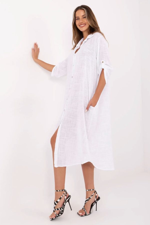 White Daydress in Day Dresses with Cotton
