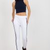 White Tracksuit Trousers in Pants, Trousers, Shorts with Cotton, Spandex and Polyester