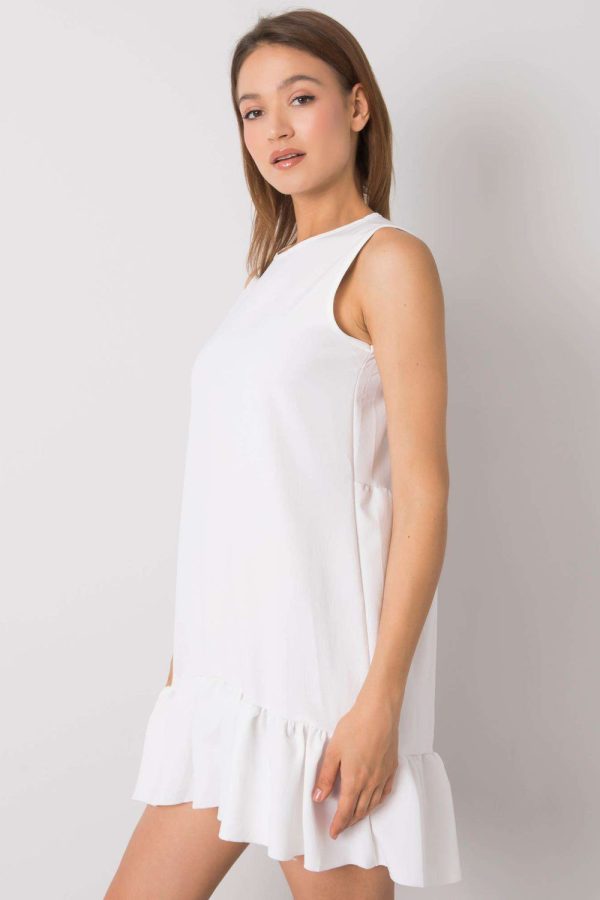 White Daydress in Day Dresses with Cotton