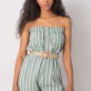 Green Suit in Playsuits For Women with Cotton and Polyester