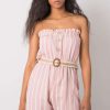 Pink Suit in Playsuits For Women with Cotton and Polyester