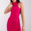 1082449 Pink Daydress in Day Dresses with Cotton and Spandex