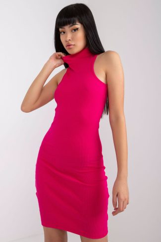 Pink Daydress in Day Dresses with Cotton and Spandex