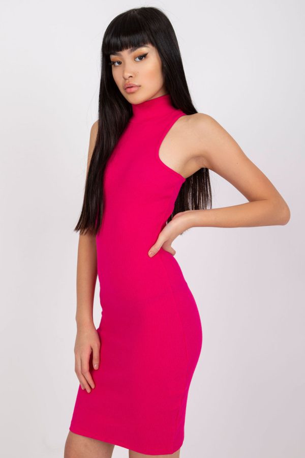 Pink Daydress in Day Dresses with Cotton and Spandex