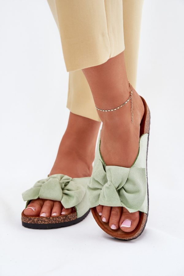 Green Flip-flops in Sandals & Flip-Flops For Women with Fabric, Footbed and Sole Height
