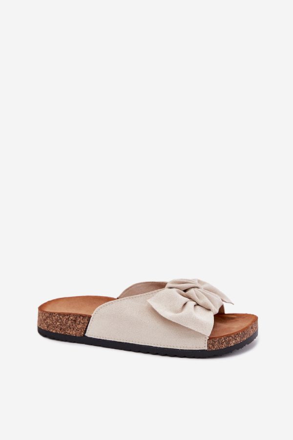 Beige Flip-flops in Sandals & Flip-Flops For Women with Fabric, Footbed and Sole Height