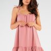 Pink Daydress in Day Dresses with Cotton and Lycra