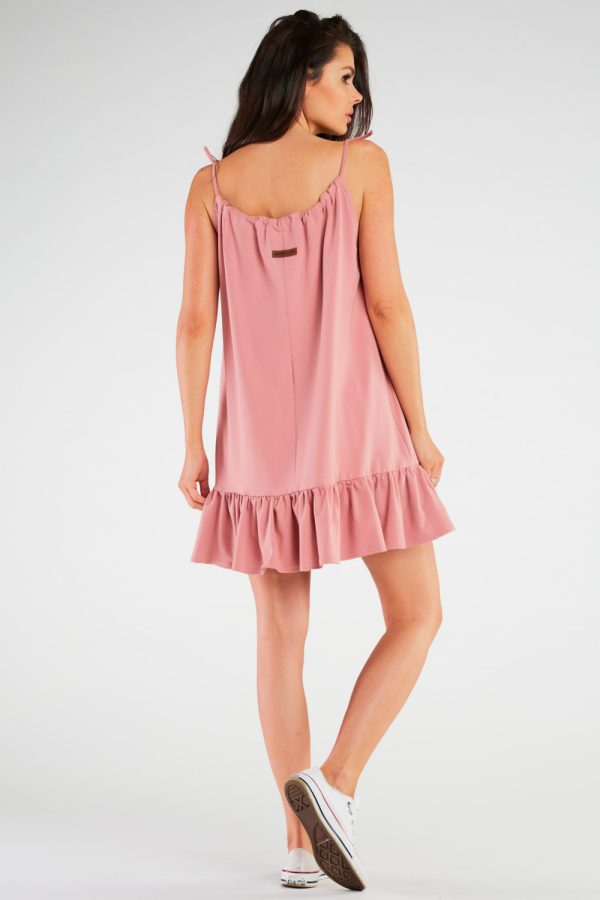 Pink Daydress in Day Dresses with Cotton and Lycra