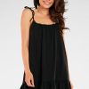 Black Daydress in Day Dresses with Cotton and Lycra