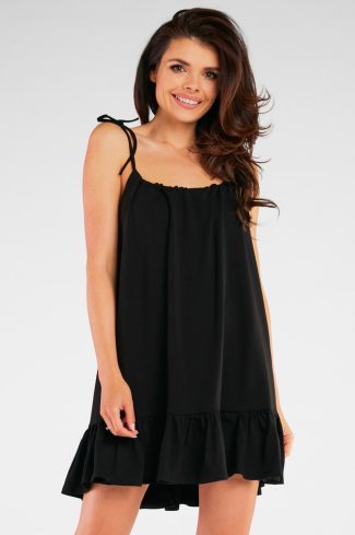 Black Daydress in Day Dresses with Cotton and Lycra