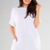 White Daydress in Day Dresses with Cotton and Lycra