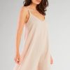 Beige Daydress in Day Dresses with Cotton and Lycra