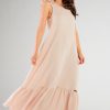 Beige Daydress in Day Dresses with Cotton and Lycra