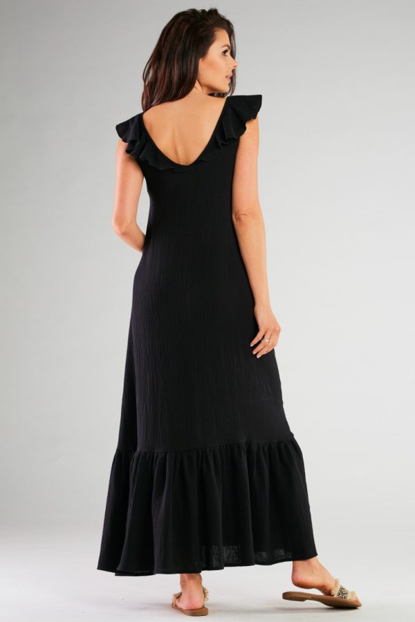 Black Daydress in Day Dresses with Cotton and Lycra