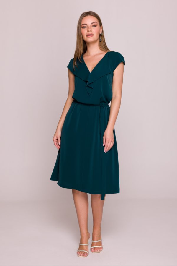 Green Cocktail Dress in Formal Dresses, Cocktail Dresses with Spandex and Polyester