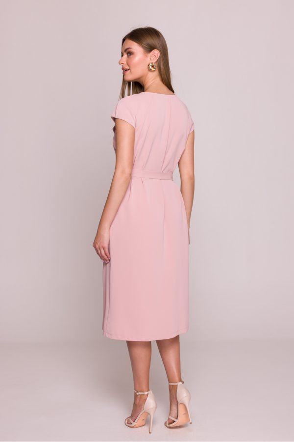 Pink Cocktail Dress in Formal Dresses, Cocktail Dresses with Spandex and Polyester