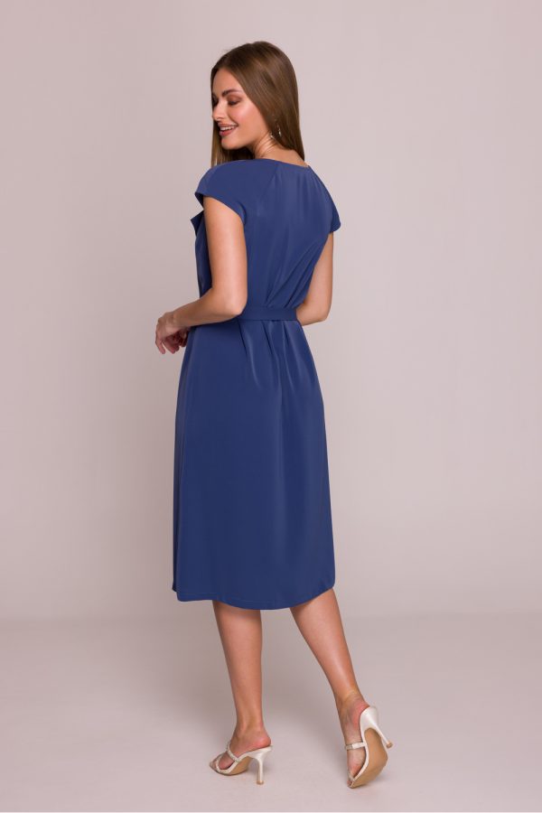 Blue Cocktail Dress in Formal Dresses, Cocktail Dresses with Spandex and Polyester