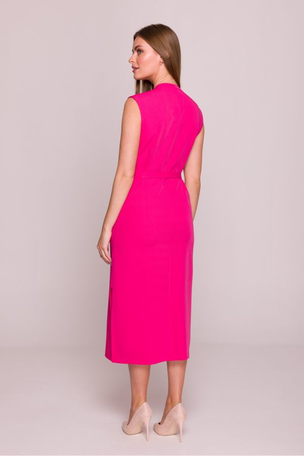 Pink Daydress in Day Dresses with Spandex, Polyester and Viscose
